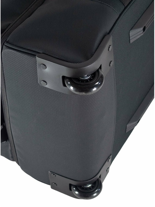 Meatfly Valiză Meatfly Contin Grey Heather | Negru | Volum 100 L