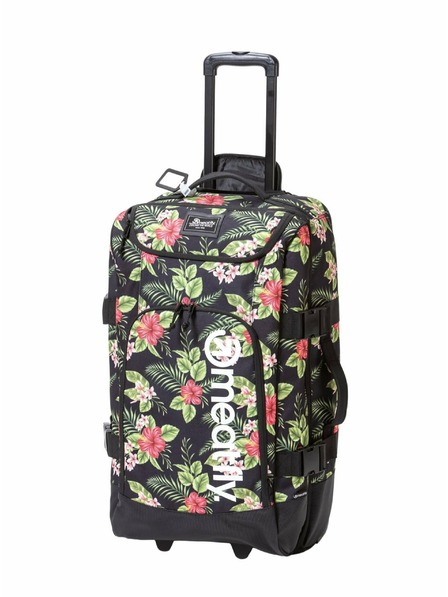 Meatfly Valiză Meatfly Contin Black Tropical | Negru | Volum 100 L