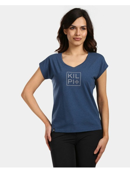 Kilpi Tricou din bumbac pentru femei Kilpi ROANE-W Albastru închis