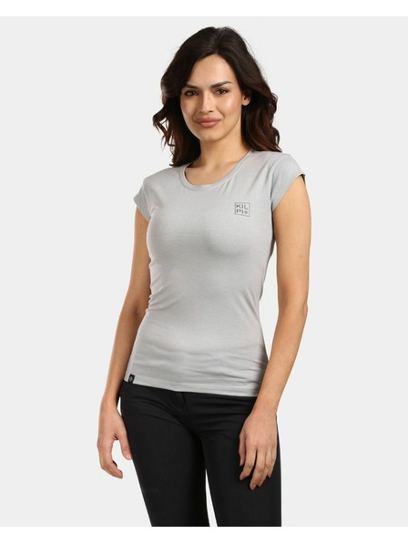 Kilpi Tricou din bumbac pentru femei Kilpi LOS-W Gri deschis