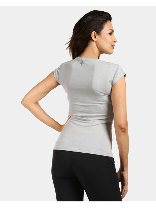 Kilpi Tricou din bumbac pentru femei Kilpi LOS-W Gri deschis