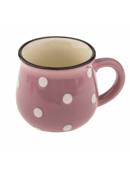 Casa de Engel Ceramic mug - purple with dots, 75ml, 24/144