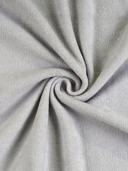 Kvalitex Cearșaf Terry 140x200cm gri deschis Kvalitex