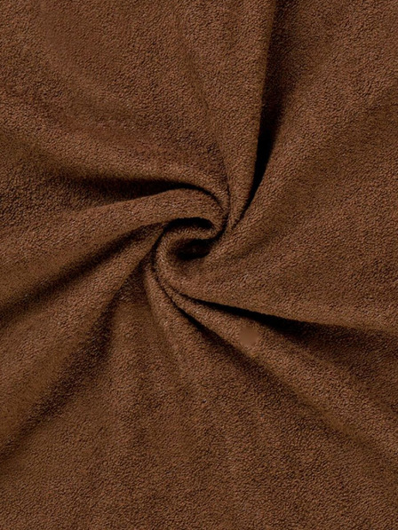 Kvalitex Cearșaf de Terry 200x200cm maro închis Kvalitex