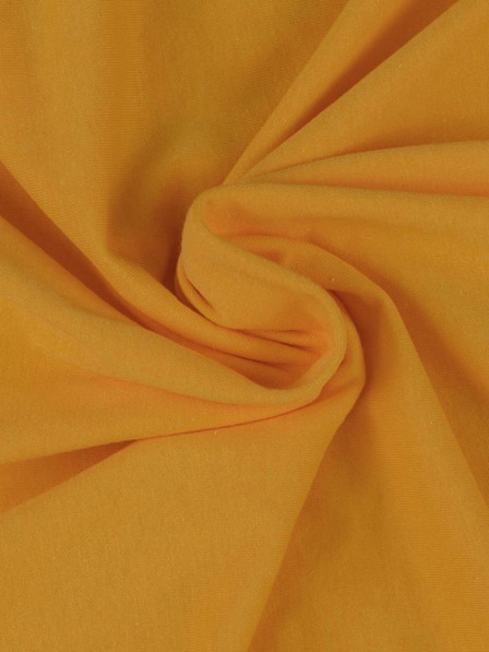 Kvalitex Cearșaf Jersey pentru pat dublu 220x200cm galben deschis Kvalitex