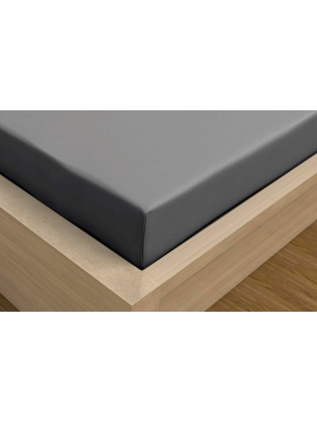 Kvalitex Cearșaf jerseu cu lycra 220x200cm gri închis Kvalitex Kvalitex