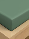 Kvalitex Cearșaf întins din bumbac 90x200cm verde Kvalitex
