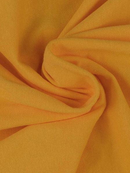 Kvalitex Cearșaf Jersey 160x200cm galben închis Kvalitex