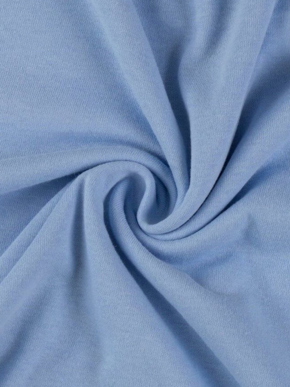 Kvalitex Cearșaf jerseu simplu 90x200cm albastru deschis