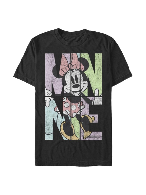 ZOOT.Fan Tricou negru Disney pentru bărbați MINNIE NAME FILL