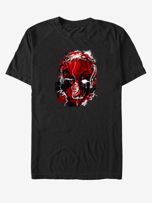 ZOOT.Fan Tricou negru unisex Marvel Deadpool Drippy