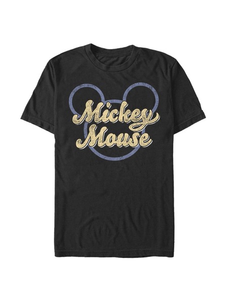 ZOOT.Fan Tricou negru Disney Classics Mickey Script pentru bărbați