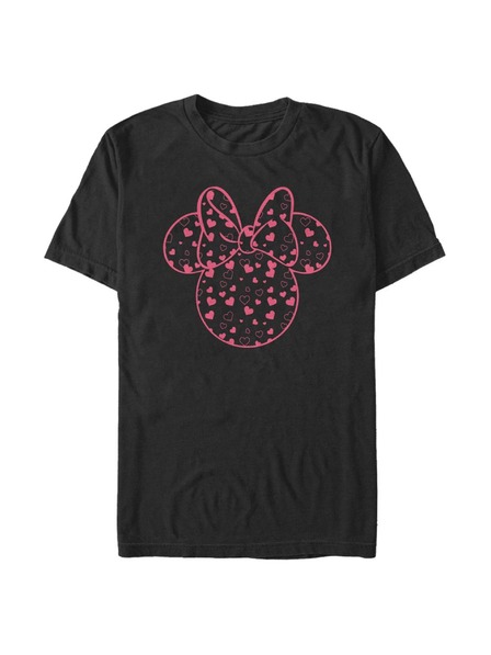 ZOOT.Fan Tricou negru pentru bărbați Disney Minnie Hearts Fill
