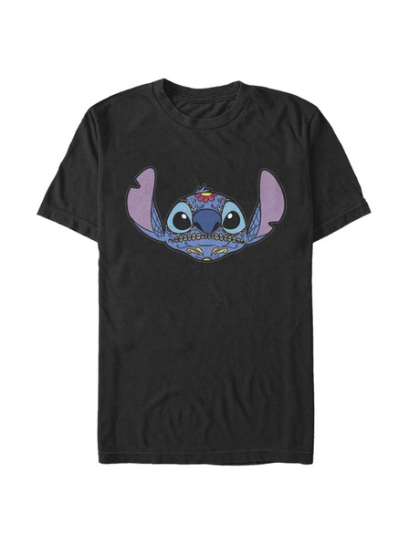 ZOOT.Fan Tricou negru pentru bărbați Disney Classics SUGAR SKULL STITCH