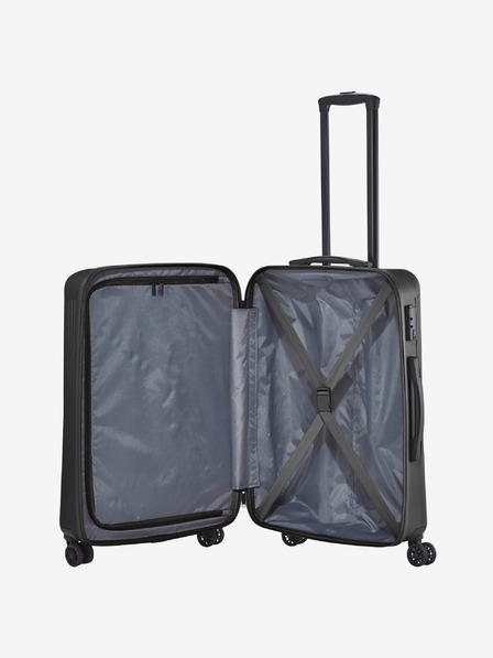 Travelite Set de 3 valize de călătorie în culoare neagră Travelite Bali S,M,L Negru