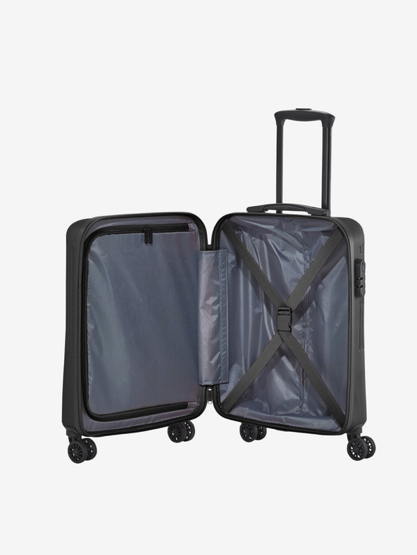 Travelite Set de 3 valize de călătorie în culoare neagră Travelite Bali S,M,L Negru