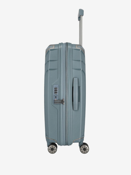 Travelite Set de trei valize de voiaj Travelite Elvaa 4w S,M,L în albastru gri