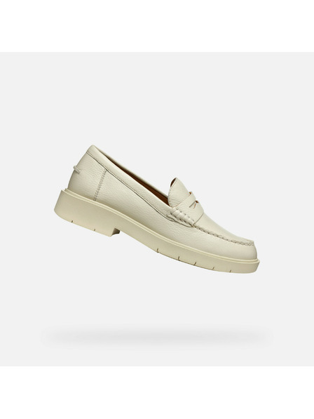 Geox Mocasini crem pentru femei Geox Spherica EC1