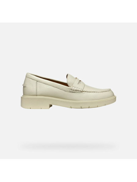 Geox Mocasini crem pentru femei Geox Spherica EC1
