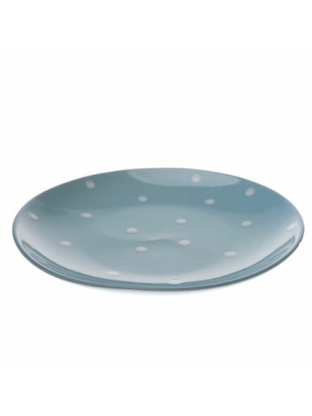 Casa de Engel Farfurie ceramică - albastru deschis cu buline, 6/24