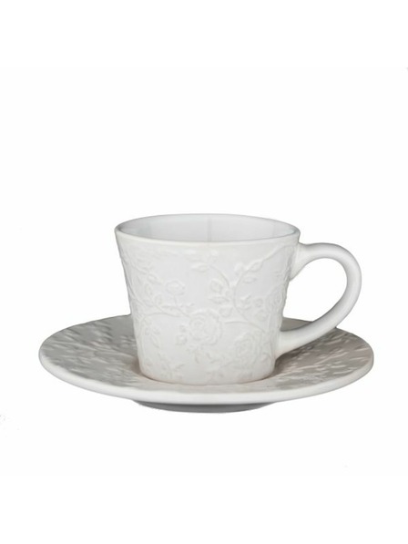 Casa de Engel Ceașcă ceramică cu farfurioară cu floricele, 4/24