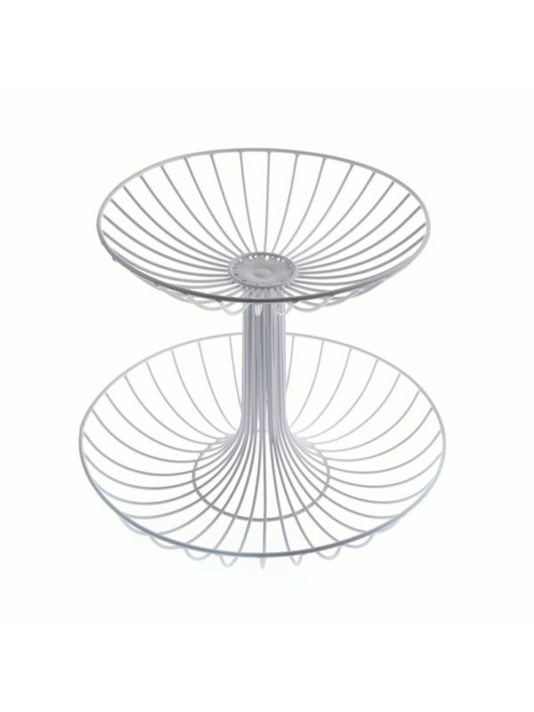 Casa de Engel Etajer din metal, alb, 0/4