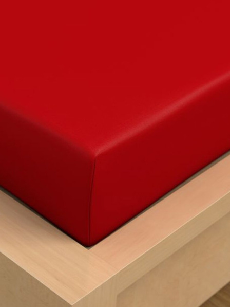 Kvalitex Cearșaf de bumbac 150x230cm roșu Kvalitex
