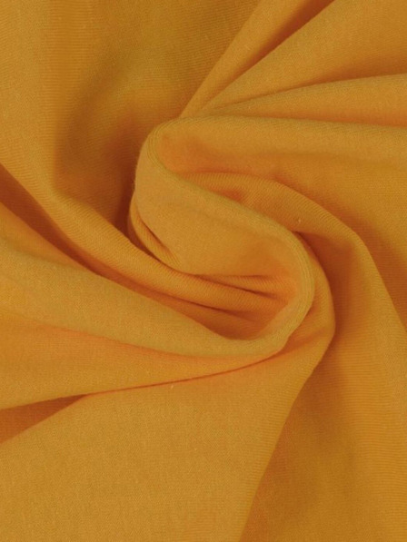 Kvalitex Cearșaf Jersey single 140x200cm galben închis