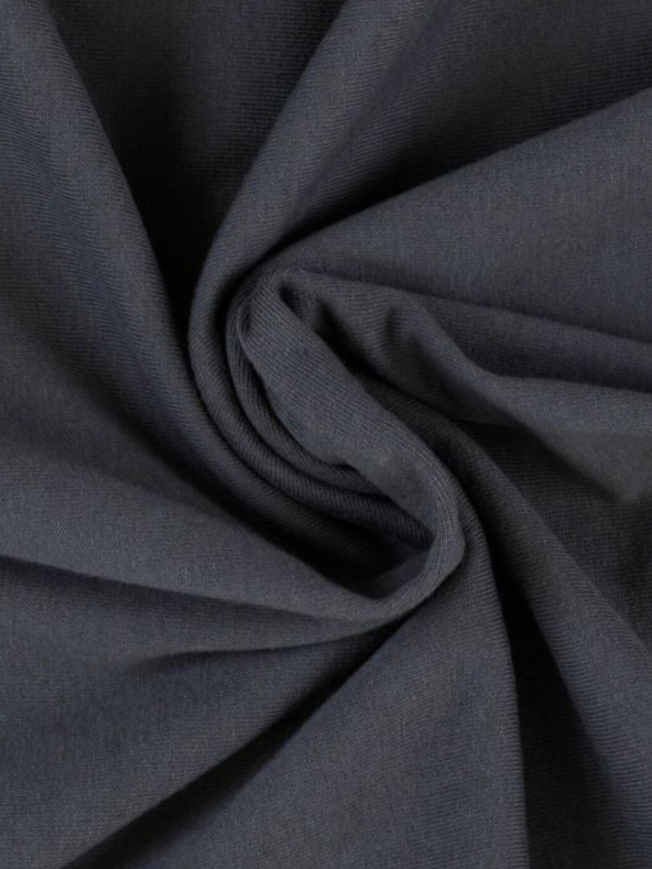 Kvalitex Cearșaf Jersey 160x200cm gri închis