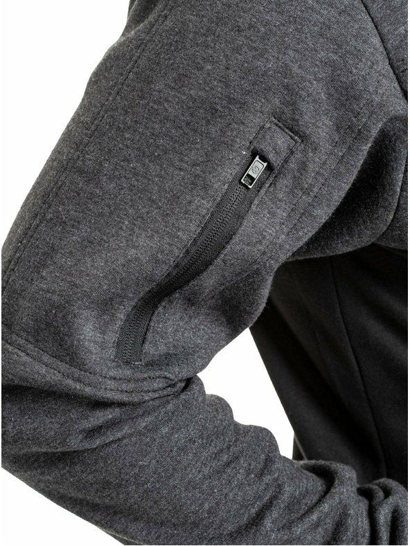 Meatfly Meatfly hanorac tehnic pentru bărbați Josh Heather Black | Negru | Mărime