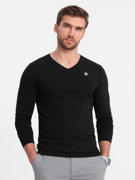 Ombre Clothing Set cu mânecă lungă pentru bărbați V-NECK - Mix 2-pack V3 Z87 Ombre Clothing