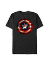 ZOOT.Fan Tricou negru Marvel Flag Shield pentru bărbați
