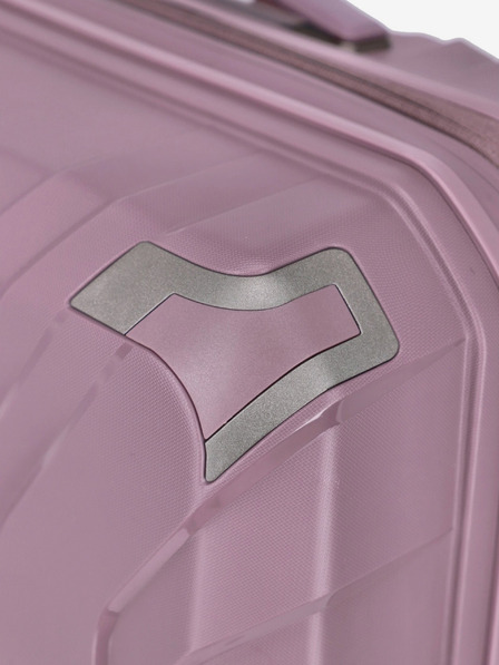 Travelite Valiză roz pentru femei Travelite Elvaa 4w M Rosé