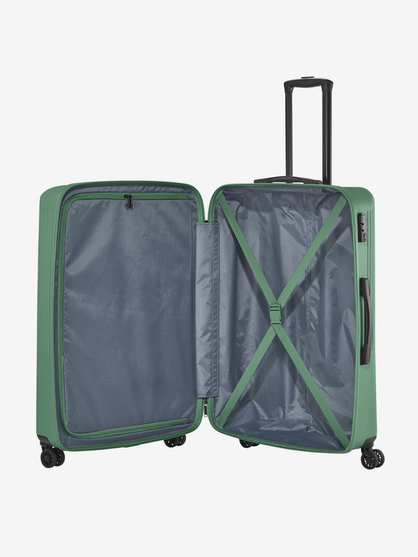 Travelite Set de trei valize de călătorie Travelite Bali S,M,L Green