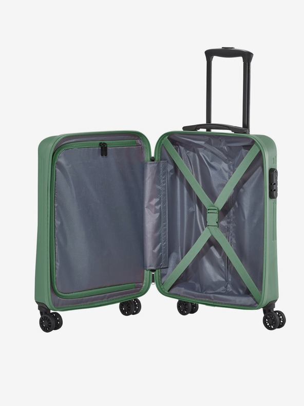 Travelite Set de trei valize de călătorie Travelite Bali S,M,L Green