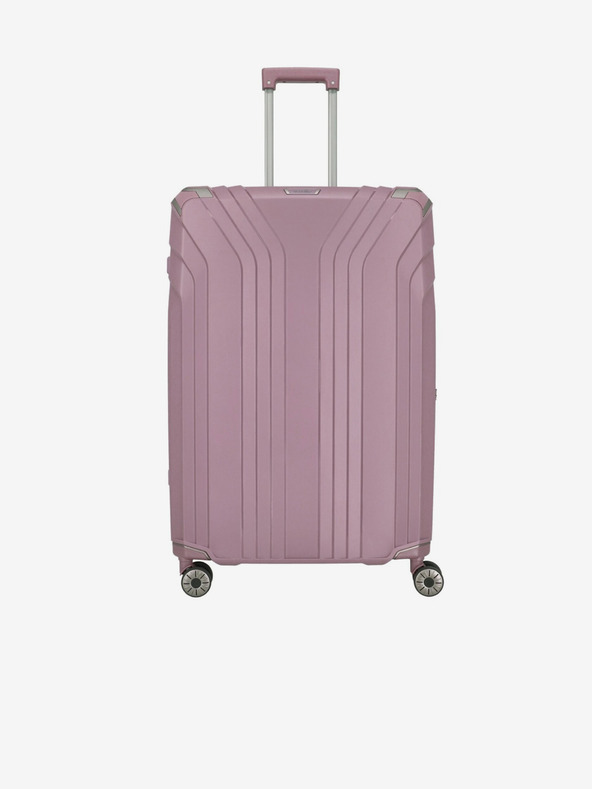 Travelite Set de trei valize de călătorie de damă roz Travelite Elvaa 4w S,M,L Rosé