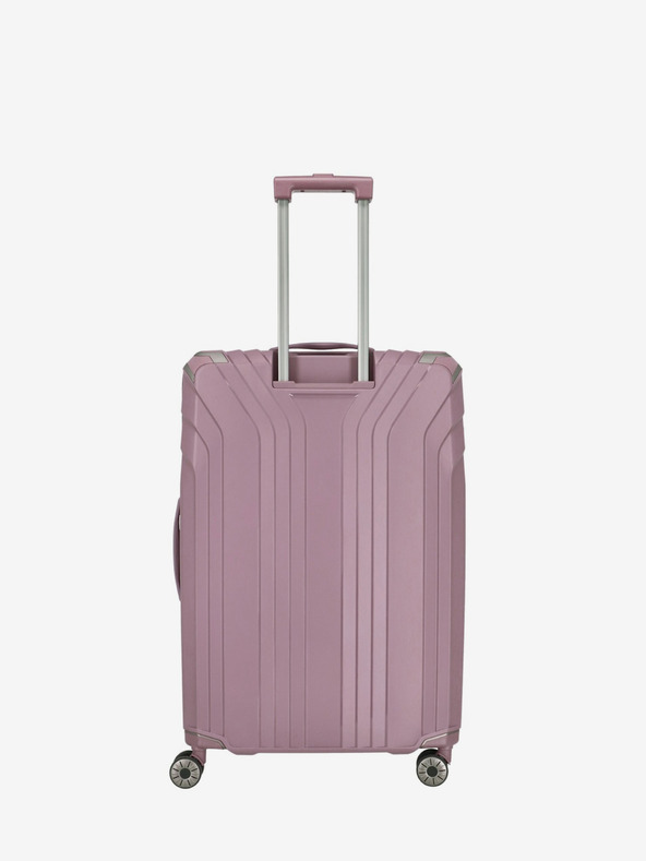 Travelite Set de trei valize de călătorie de damă roz Travelite Elvaa 4w S,M,L Rosé
