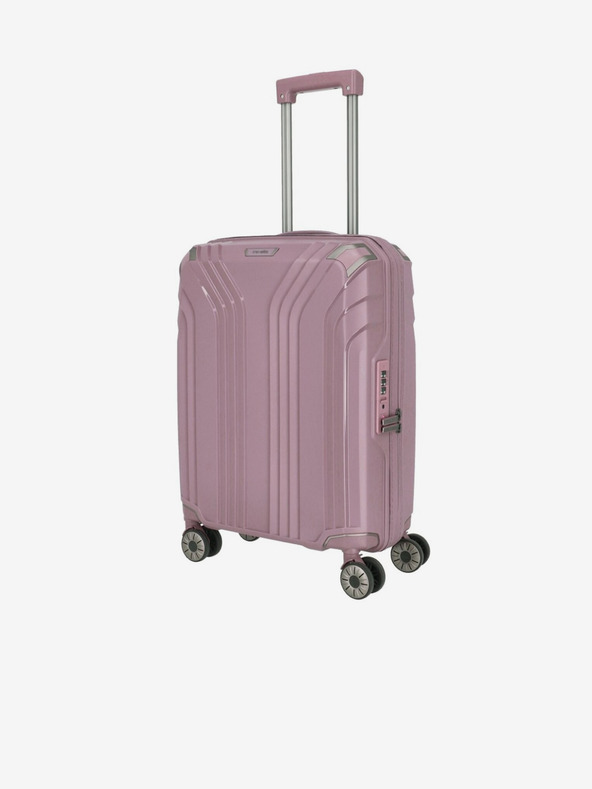 Travelite Set de trei valize de călătorie de damă roz Travelite Elvaa 4w S,M,L Rosé