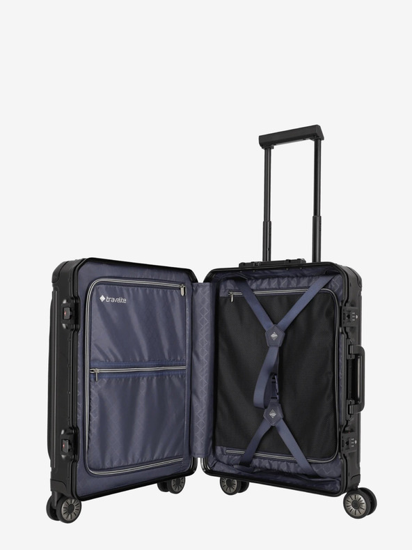 Travelite Negru Travelite Next 4w S Valiză cu buzunar frontal