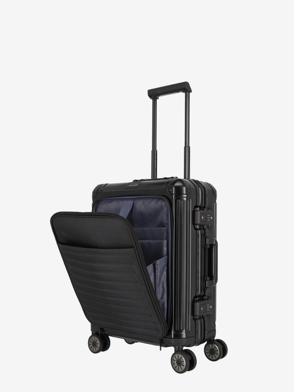 Travelite Negru Travelite Next 4w S Valiză cu buzunar frontal