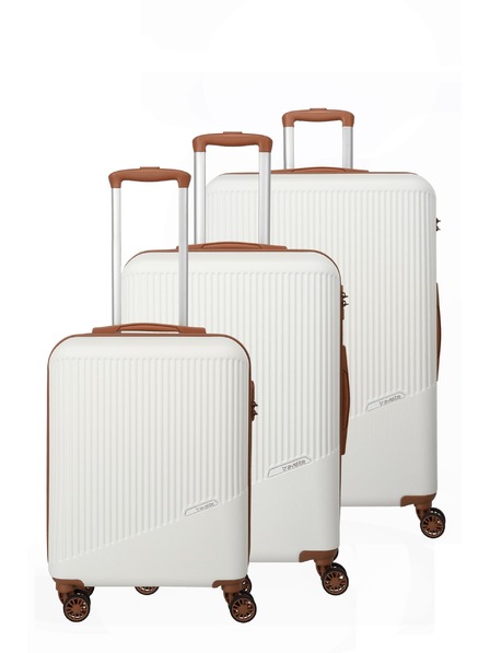 Travelite Travelite Bali Travel Case Set S,M,L White/Cognac