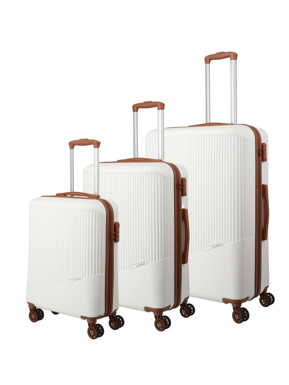 Travelite Travelite Bali Travel Case Set S,M,L White/Cognac