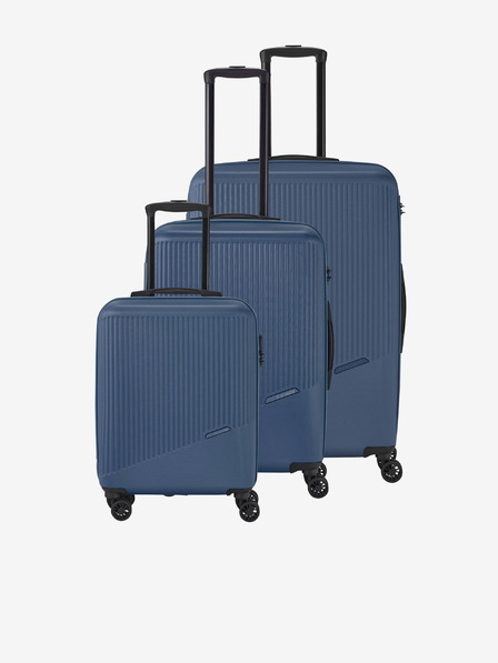 Travelite Set de trei valize de călătorie Travelite Bali S,M,L Albastru