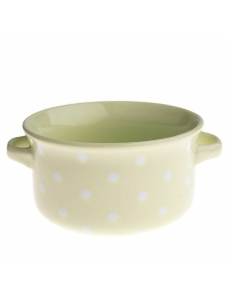 Casa de Engel Bol ceramic - verde pistachio cu buline, 6/24