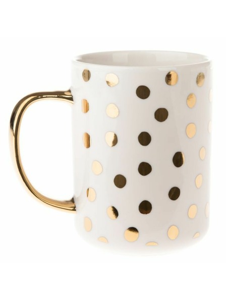 Casa de Engel Cană din porțelan cu mâner auriu, 425ml, 12/36