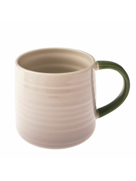 Casa de Engel Cană ceramică cu mâner colorat - verde, 12/48