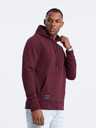 Ombre Clothing Hanorac cu glugă și buzunar din bumbac BASIC pentru bărbați Ombre Clothing