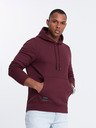 Ombre Clothing Hanorac cu glugă și buzunar din bumbac BASIC pentru bărbați Ombre Clothing