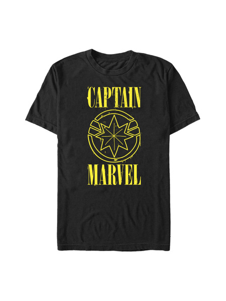 ZOOT.Fan Tricou negru pentru bărbați Marvel Yellow Marvel