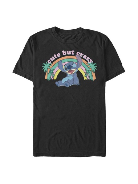 ZOOT.Fan Tricou negru Disney Kawaii Stitch pentru bărbați